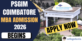 PSGIM Coimbatore MBA Admission 2026 Begins @psgim.ac.in; Apply By January 21